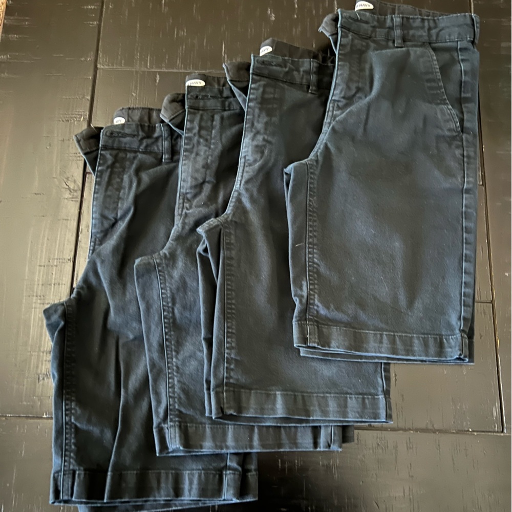 Girls Black Old Navy uniform shorts